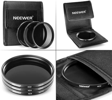 Neewer 52mm Complete Lens Filter Accessory Kit Ariston Bts