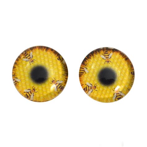 Honeycomb Bees Glass Eyes Handmade Glass Eyes