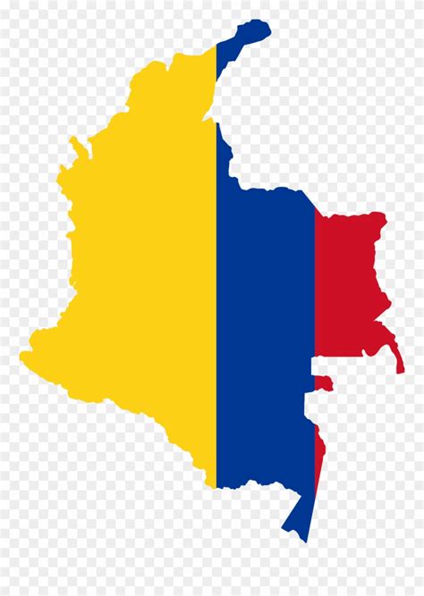 Map Flag Clipart Outline Colombia Map Png Transparent Png 1685327