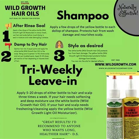 Wild Growth Oil Wild Growth Hair Oil Moisturizing Hair Oil Natural