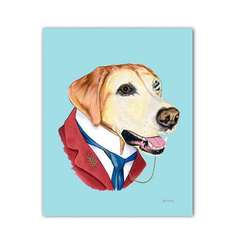 Labrador Retriever Dog Art Print 11x14 Etsy