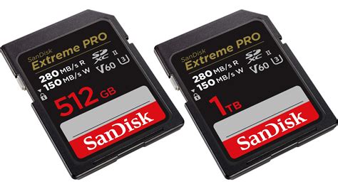 Sandisk Adds 512gb And 1tb Capacities To Its Uhs Ii V60 Sd Card Lineup