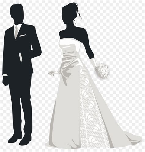 Animated Bride And Groom Clipart Silhouette