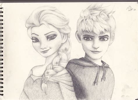 Elsa And Jack Couple By Deso Dimsum On Deviantart
