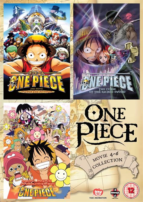 This movie is the outlier amongst other one piece movies as the story's core focus isn't adventure this time around. One Piece - Movie 4 - 6 Collection (UK-import)