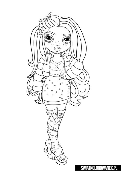 Rainbow High Girls Coloring Pages
