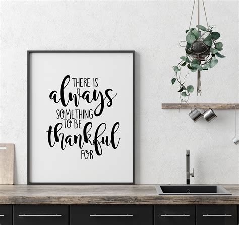 There Is Always Something To Be Thankful For 5x7 Hand Lettered
