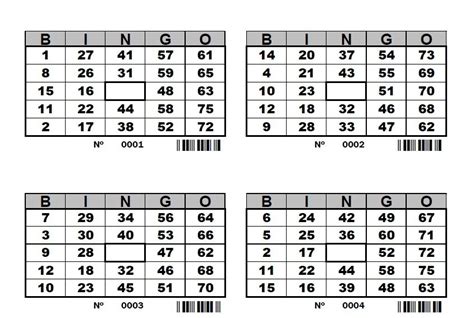 O bingo de 75 bolas é um dos mais jogados em todo mundo. Cartones De Bingo Para Imprimir - 1200 Pdf - Bs. 600,00 en ...