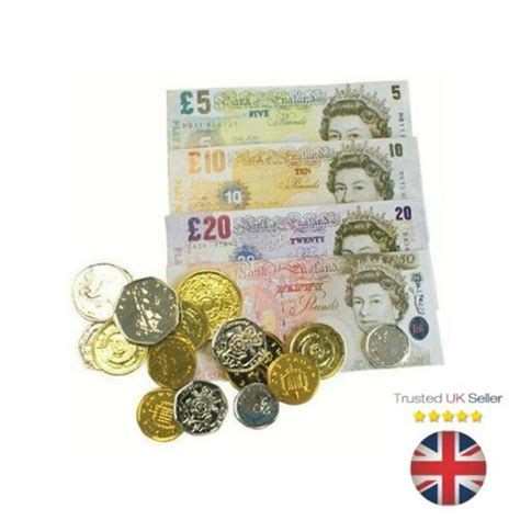 Kids Fake Toy Play Money Notes And Coins School Learning