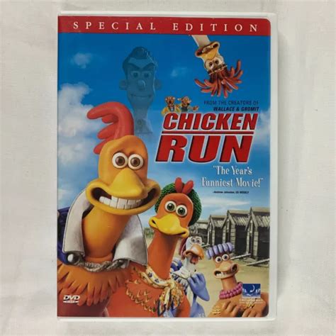 Chicken Run Dvd Ws Special Edition Dreamworks Animation Mel Gibson Picclick Uk