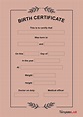 Birth Certificate Cheat Sheet