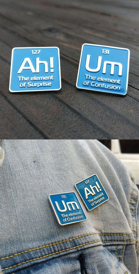 Periodic Element Enamel Pins These Science Lapel Pins Are The Perfect