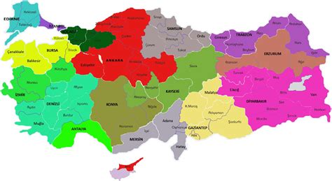 Map Of Turkey Regions Turkey Physical Political Maps Of