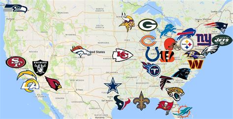 Nfl Teams Map