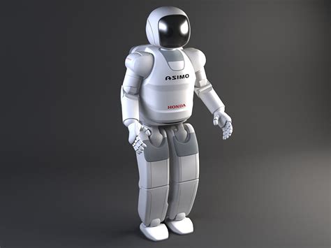 Humanoid robots are continually improving and honda's asimo is no different. Honda Asimo Robot 3D model MAX OBJ 3DS FBX C4D LWO