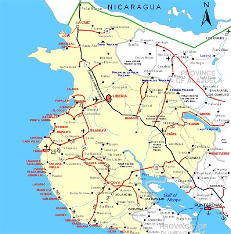 Map Of Guanacaste Map Map Screenshot Costa Rica