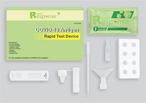 Rapid Response Saliva Antigen Test Kits Pack Of 25 Covid 19 Home