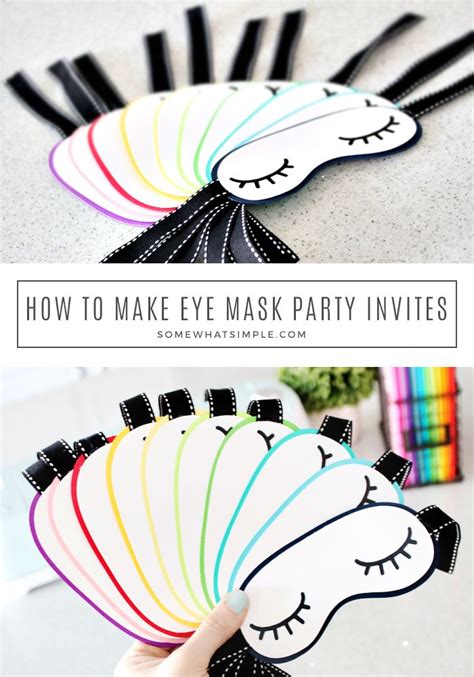 Eye Mask Party Invitations From In 2020 With Images Mask Party