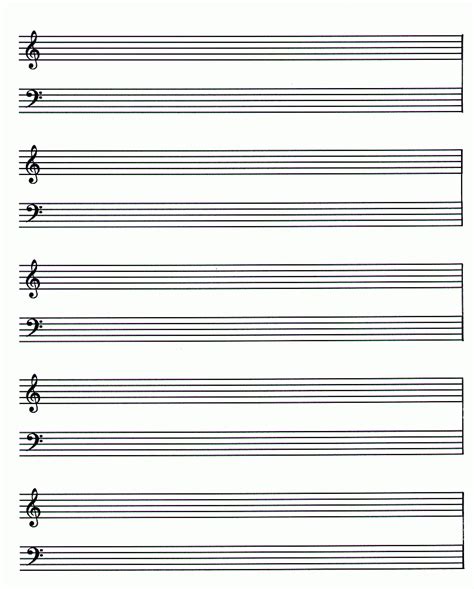 Blank Piano Sheet Music / Personalized Blank Piano and Vocals Sheet ...