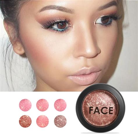 Focallure Natural Face Pressed Blush Makeup Baked Blush Palette Baked