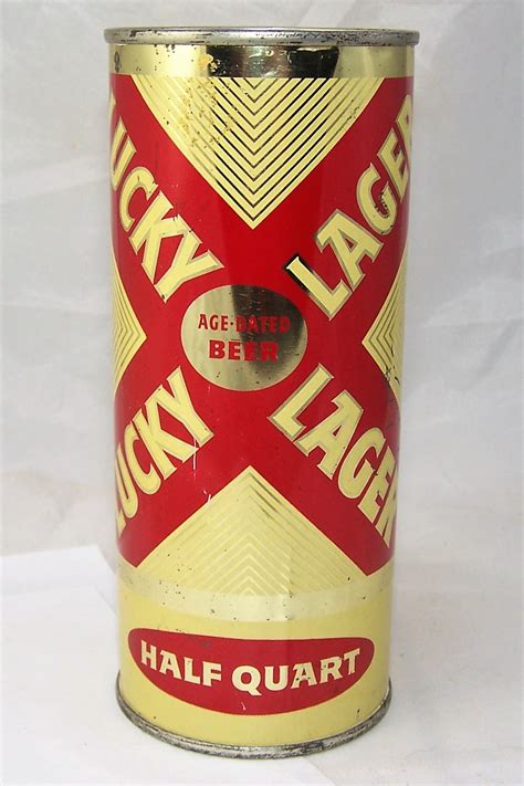 Lot Detail Lucky Lager Age Dated 16 Ounce Flat Top Beer Can