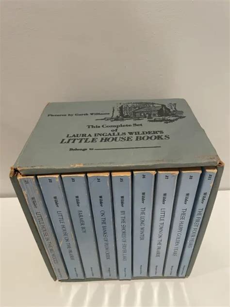 Little House On The Prairie 1953 Box Set Of 9 Pb Books Laura Ingalls
