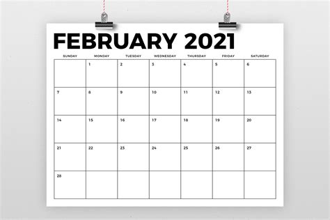 85 X 11 Inch Bold 2021 Calendar 438443 Flyers Design Bundles