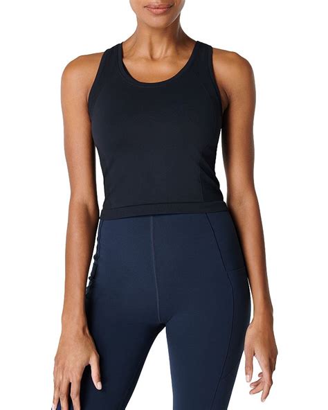 Sweaty Betty Athlete Seamless Cropped Workout Tank Top Bloomingdales