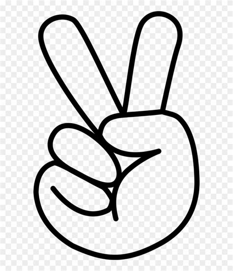 Clipart Peace Sign Hand Free Transparent Png Clipart Images Download