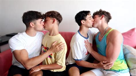 Last To Stop Kissing Wins Gay Couple Challenge Youtube