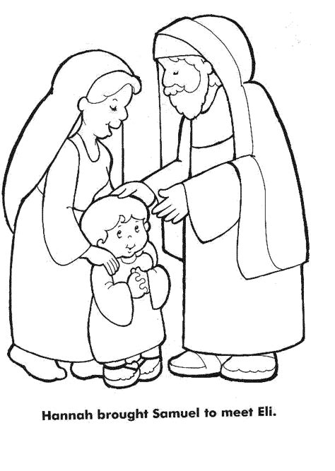 Hannah Prays For A Son Coloring Page