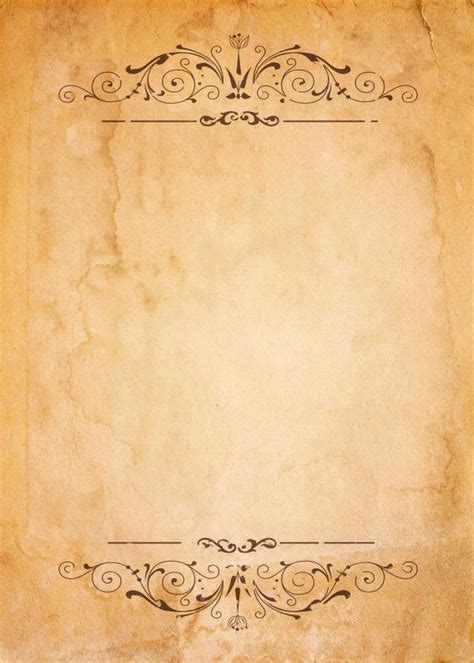 Premium Photo Old Paper With Patterned Vintage Frame Blank For Your