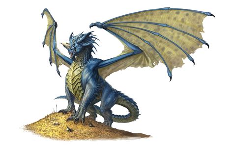 Dragon Blue From The Dandd Fifth Edition Monster Manual Art By John