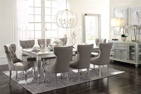 Coralayne Silver Rectangular Dining Room Set From Ashley In 2022 Side