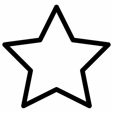 Empty Star Award Badge Favorite Icon Download On Iconfinder