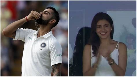 Virat Kohli Shows His Love For Anushka Sharma By Kissing His Wedding Ring During The Match