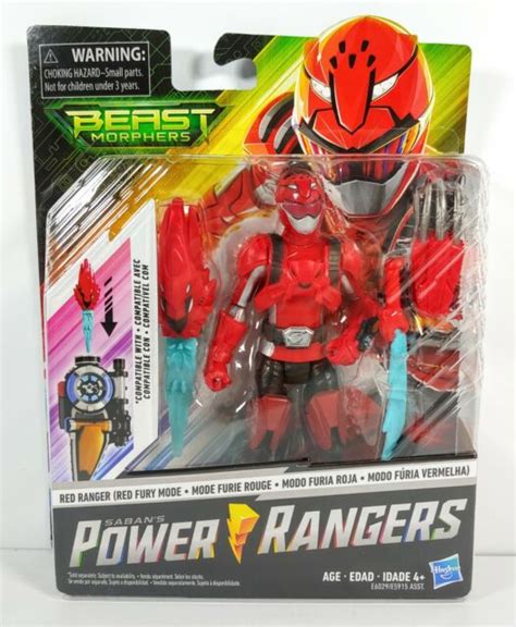 Hasbro Power Rangers Beast Morphers Red Ranger In Action Figure Red