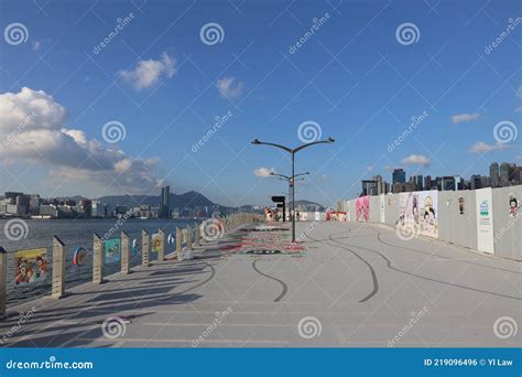 The Wan Chai Temporary Promenade At Hong Kong 15 May 2021 Editorial
