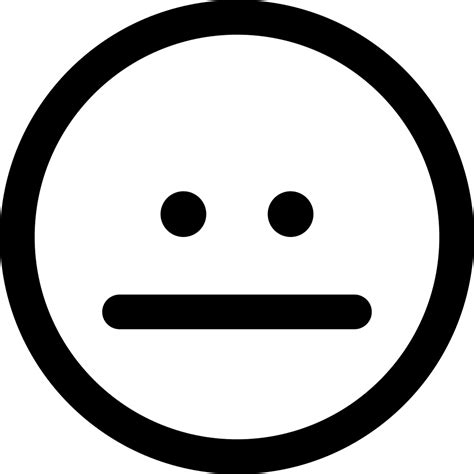 This pleading emoji has furrowed eyebrows, a small frown, and large, puppy dog eyes, as if begging or pleading. Straight Face Svg Png Icon Free Download (#56913 ...