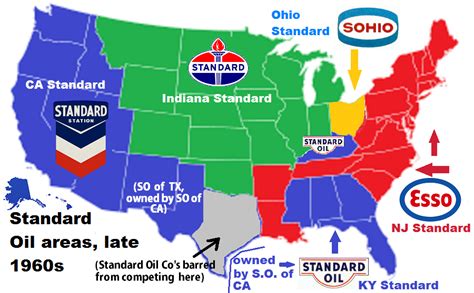 Standard Oil Areas 1960s Standard Oil Oil Company Logos Retro Logos