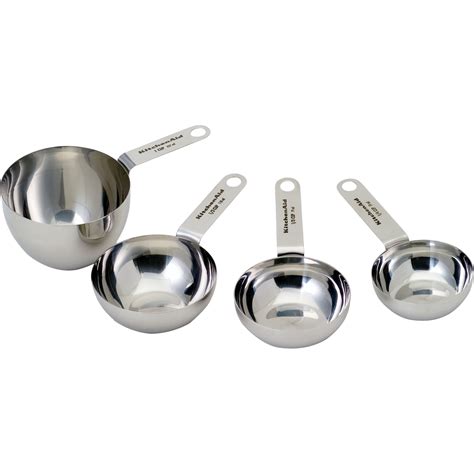Kitchenaid Gourmet Stainless Steel Set Of 4 Measuring Cups And Reviews