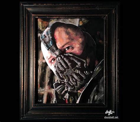 Bane Original Drawing Tom Hardy Batman The Dark Knight Etsy Batman