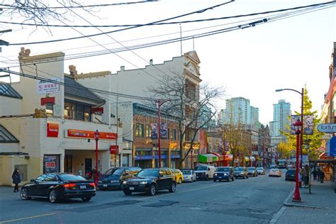 Chinatown Historic Buildings Vancouver Bc Canada Editorial Photo