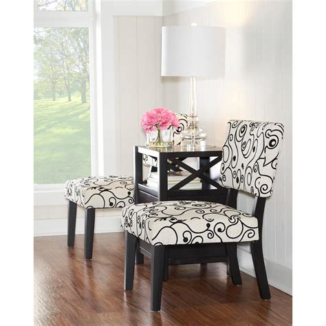 Taylor Black And White Accent Chair 36080bwc 01 Kd U The