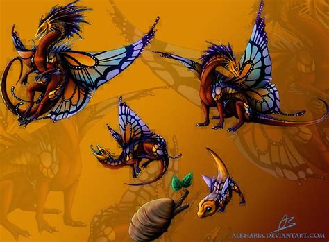 Pin On Dragons With Butterfly Wings Or Playing With Butterflies