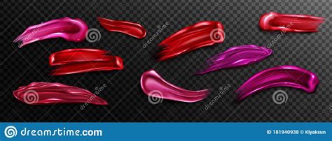 Download Lipstick Swatches, Smudges Of Liquid Lip Gloss Stock ...