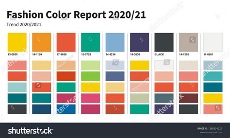 fashion color trend 2020 2021 an example of a color palette forecast of the future color trend