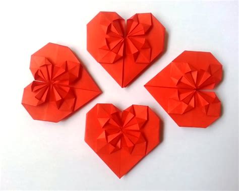 3d Origami Heart Tutorial Bag N Craft