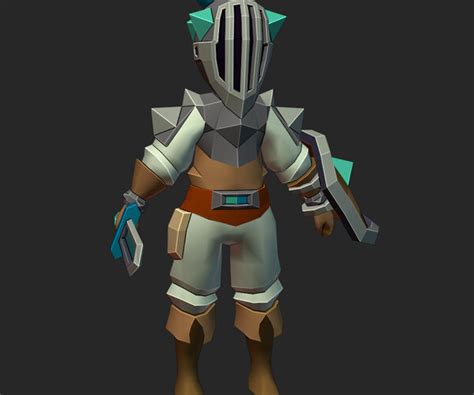 Artstation Low Poly Knight Game Assets