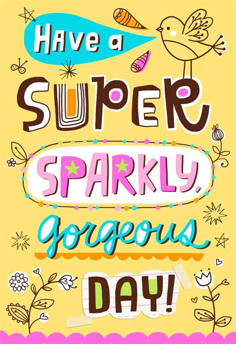 Super Sparkly Gorgeous Day Birthday Card Greeting Cards Hallmark